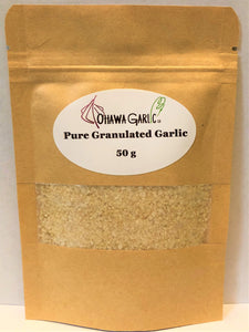 Pure Organic Garlic Powder or Granules- 50g Pouch